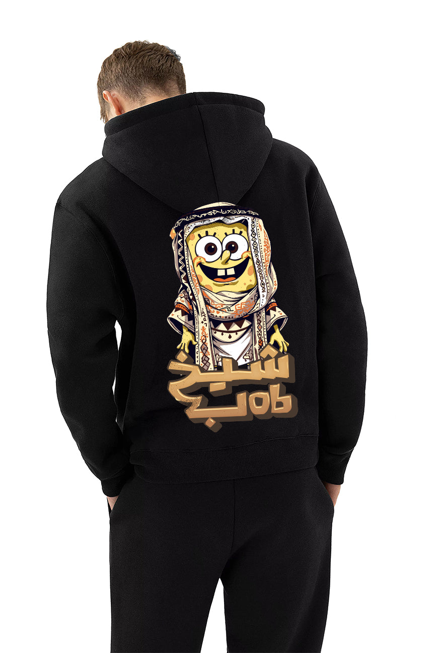 Khaleeji Sheikh Bob Hoodie - Black