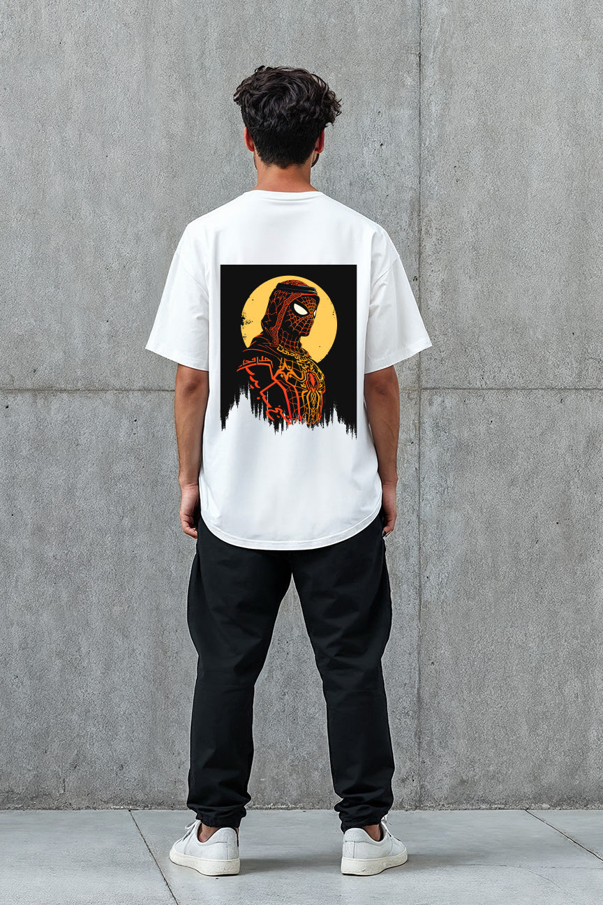 Sheikh Spider Oversized Tee - White