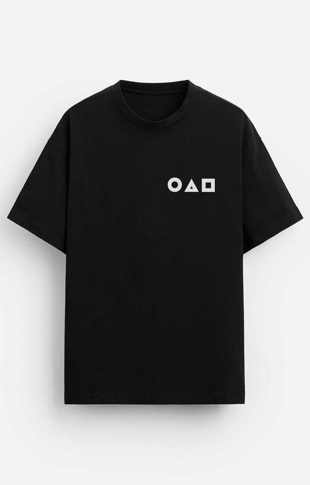 Squid Guards Korean Oversized Tee - Black