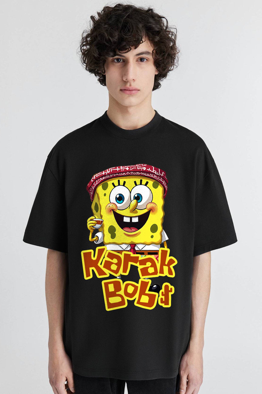 Karak Bob Oversized Tee - Black