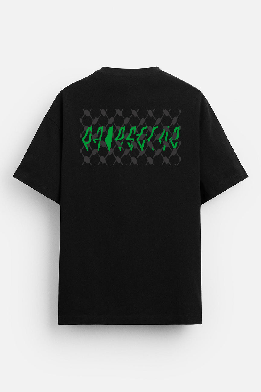 Oversized Palestine T-shirt - Black