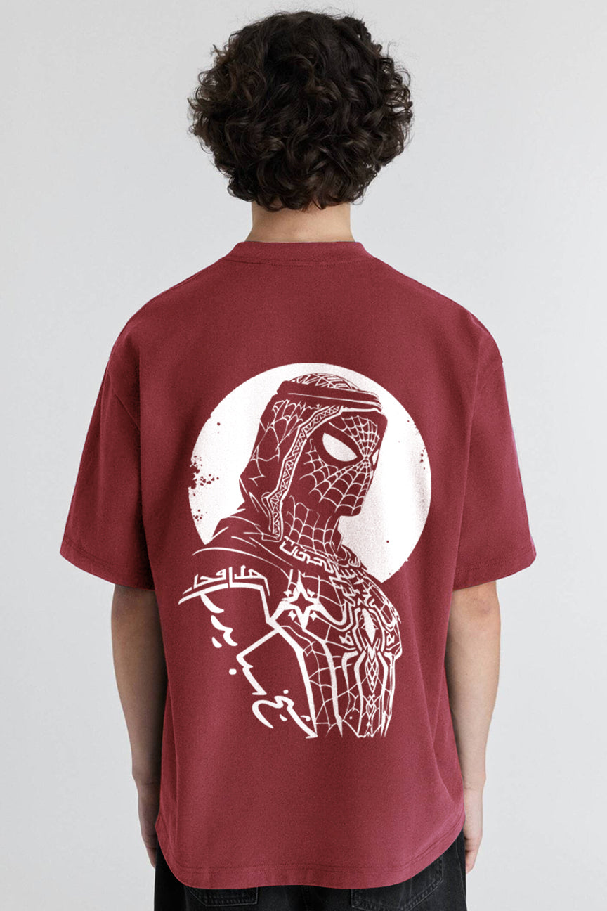 Sheikh Spider Oversized Tee - Chest Nut