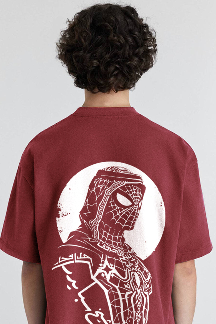 Sheikh Spider Oversized Tee - Chest Nut