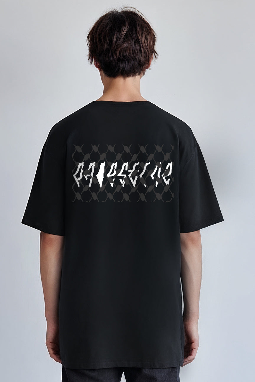 Oversized Palestine T-shirt - Black