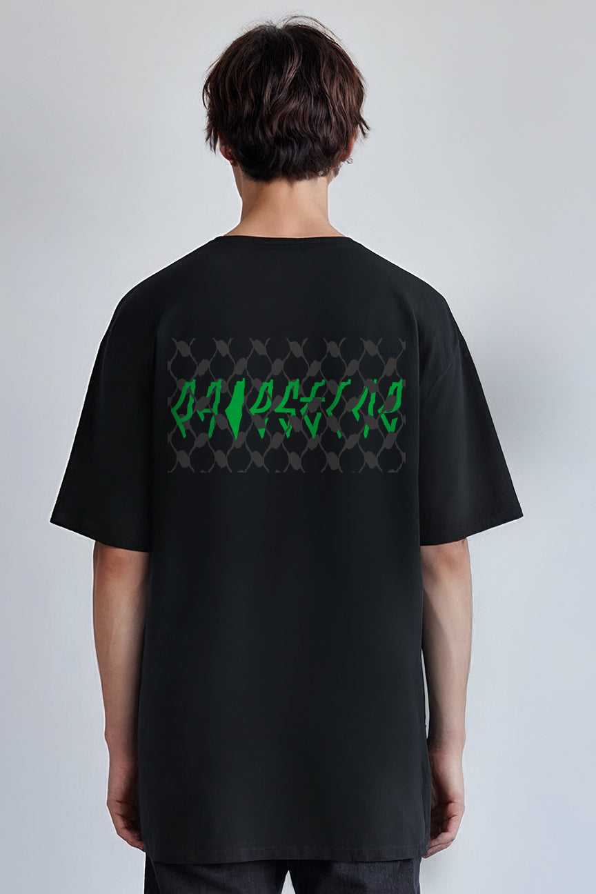 Oversized Palestine T-shirt - Black