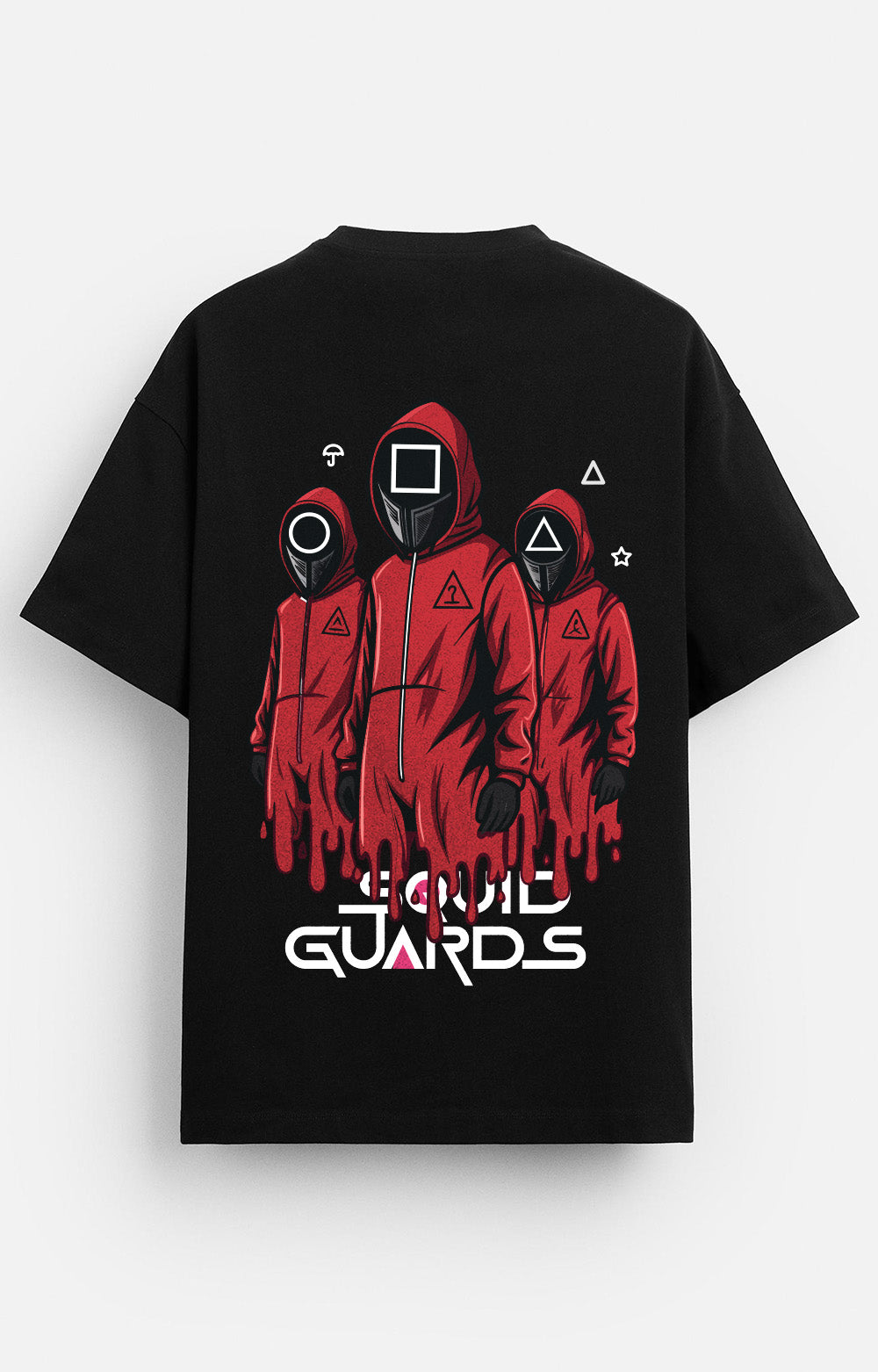 Squid Guards English Oversized Tee - Black