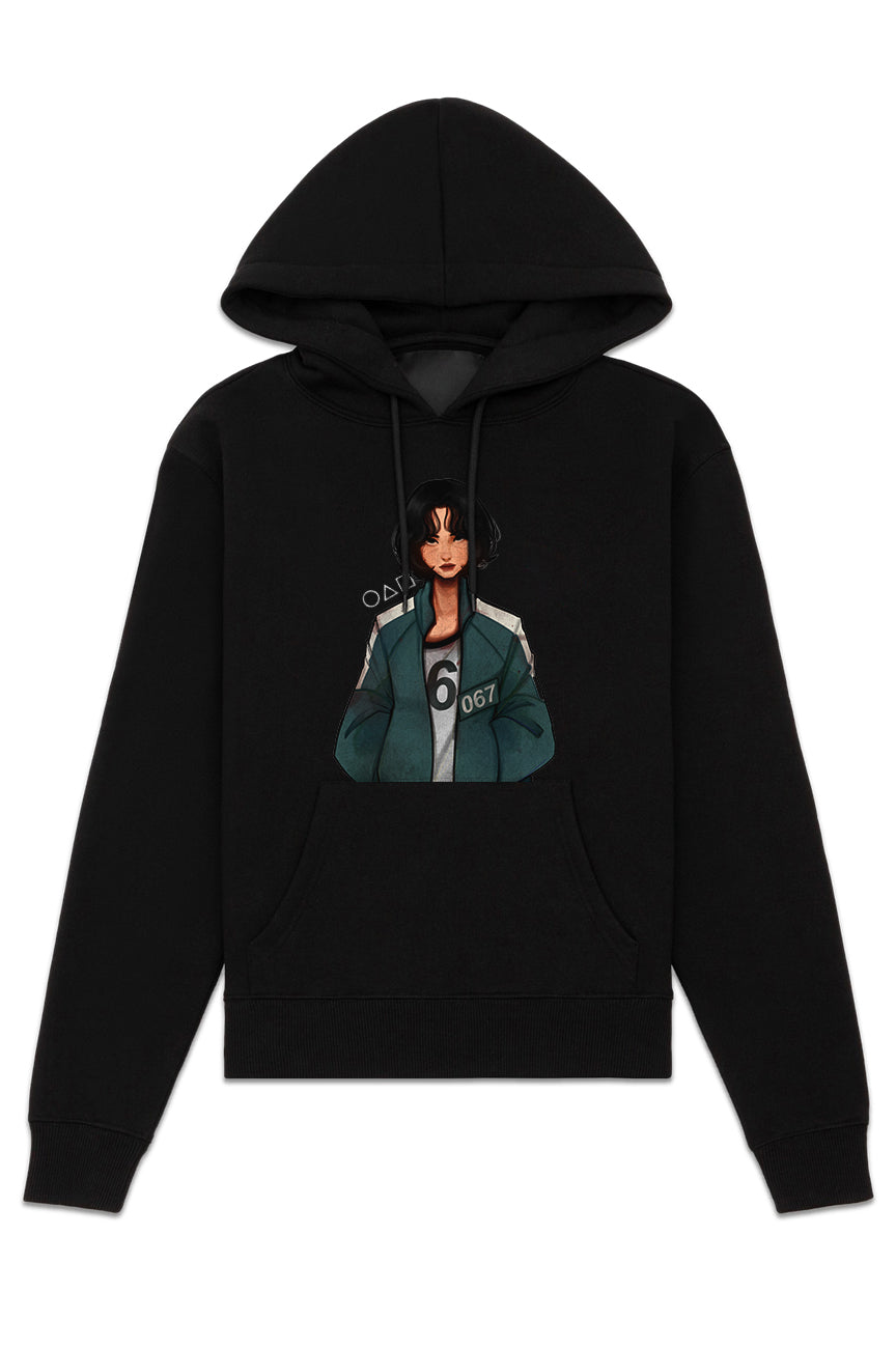 Squid Games Girl Hoodie - Black